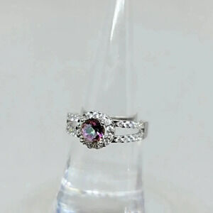 Faux Mystic Topaz Fashion Ring Size 7